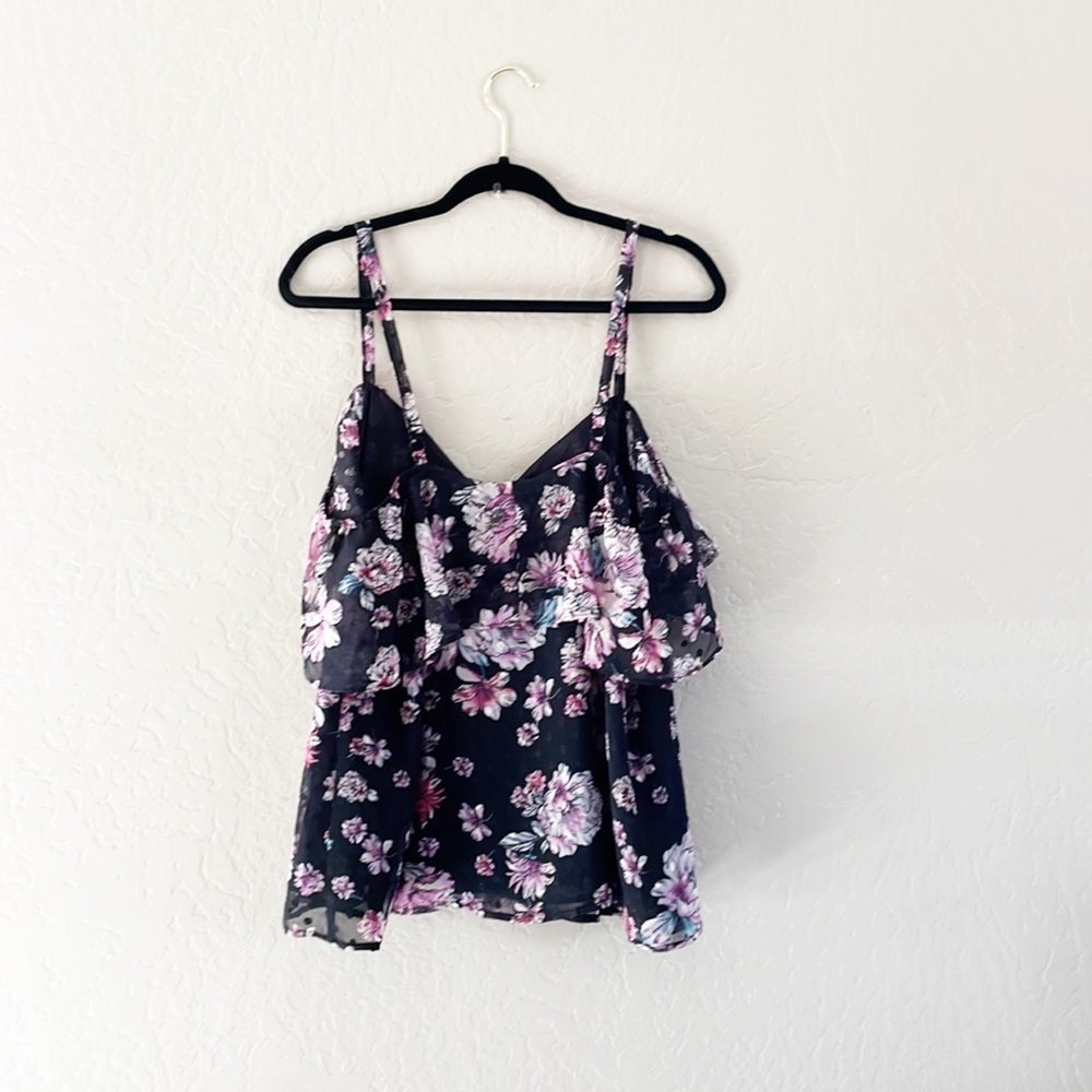 Torrid Floral Cold Shoulder Top - Picture 5 of 8
